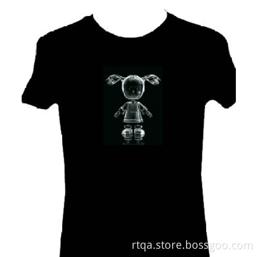 EL T-shirt , EL sound activated t-shirt